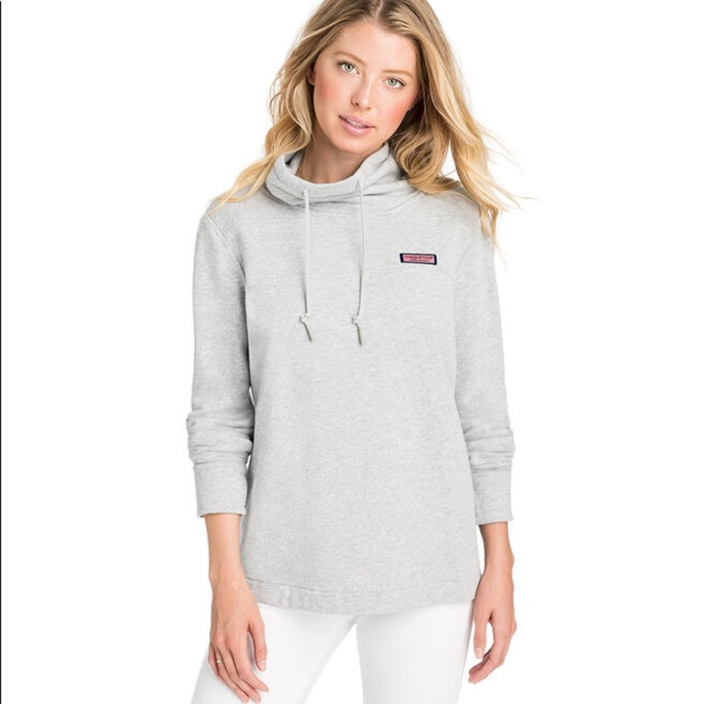 Funnel Neck Relaxed Shep Shirt